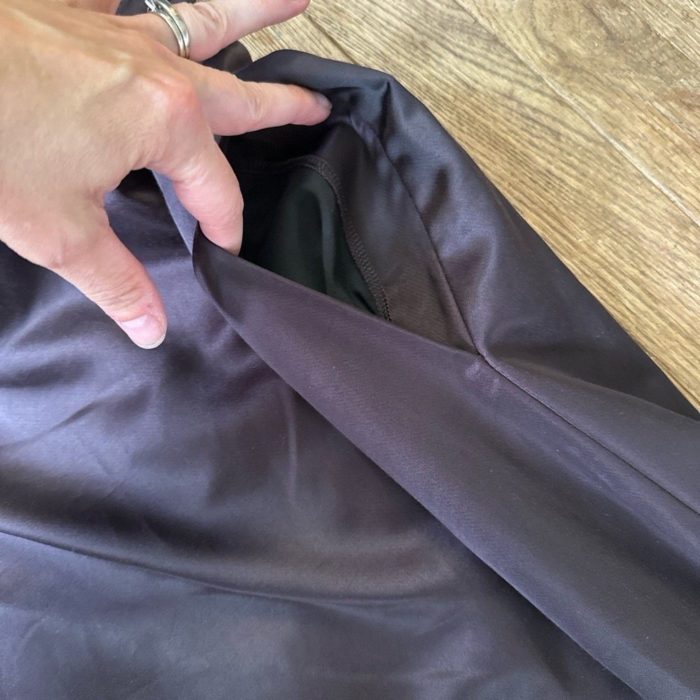 A.L.C. Elizabeth Burgundy Strapless Midi Dress Pockets Size 4 Formal Elegant NWT - Picture 4 of 8